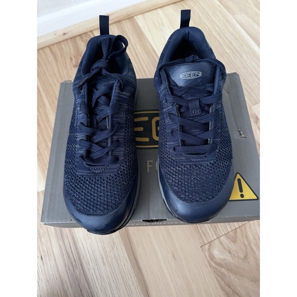 KEEN Utility Sparta Women's Athletic Aluminum Safety Toe Work Shoe 7.5W In Navy - Picture 1 of 15